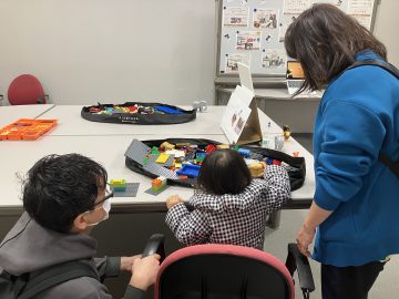 親子でレゴ
